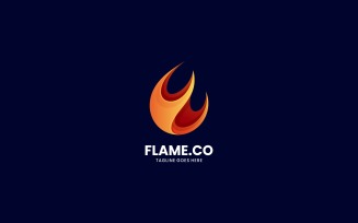 Flame Gradient Logo Style 3