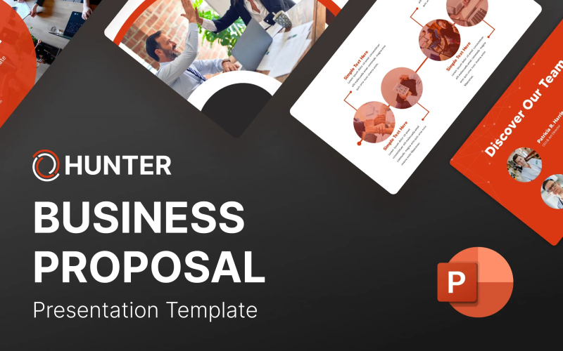 HUNTER Business Proposal – Presentation template PowerPoint Template