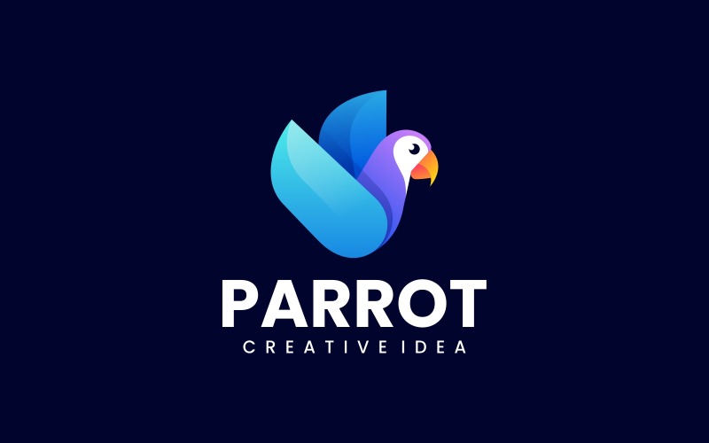 Parrot Gradient Logo Style 3 Logo Template