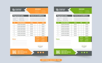 Payment receipt and invoice template