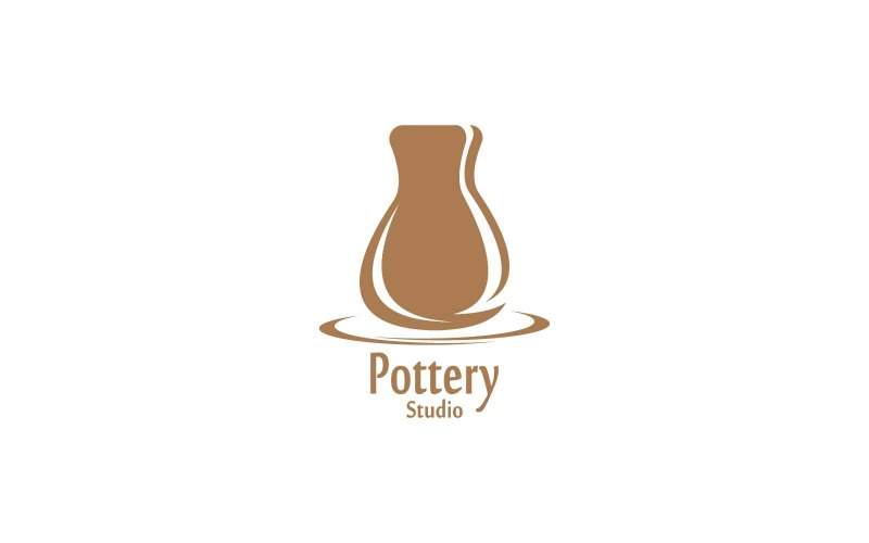 Pottery Studio Logo Vector Template Illustration 1 Logo Template