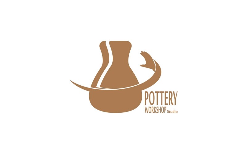 Pottery Studio Logo Vector Template Illustration 2 Logo Template