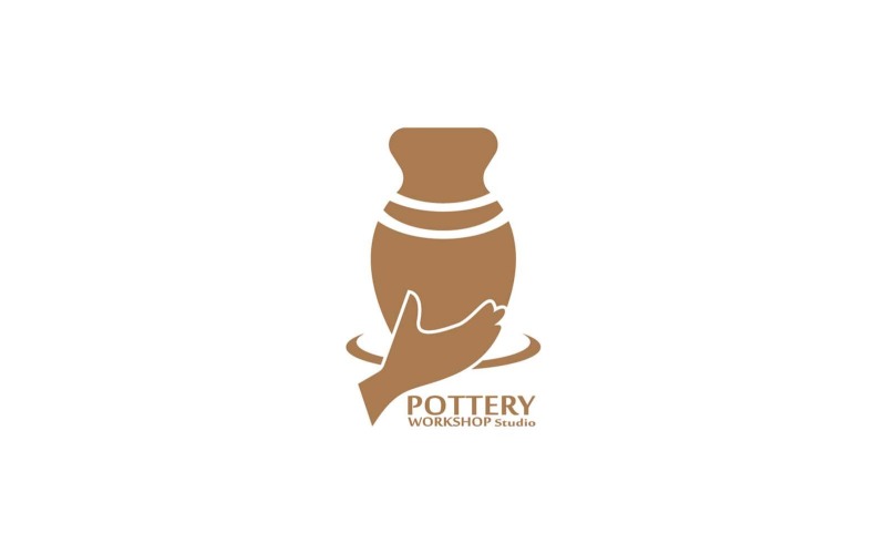 Pottery Studio Logo Vector Template Illustration 3 Logo Template