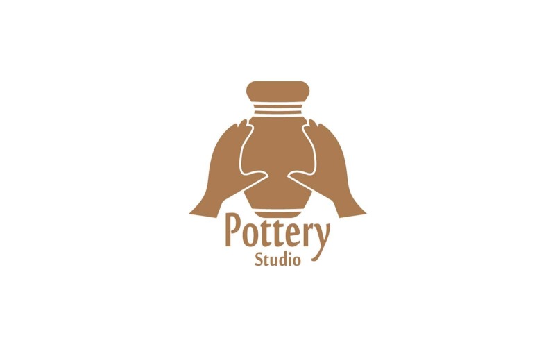Pottery Studio Logo Vector Template Illustration 4 Logo Template