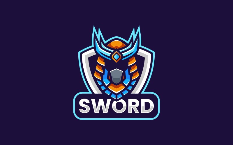 Swordsman Sports and E-Sports Logo Logo Template