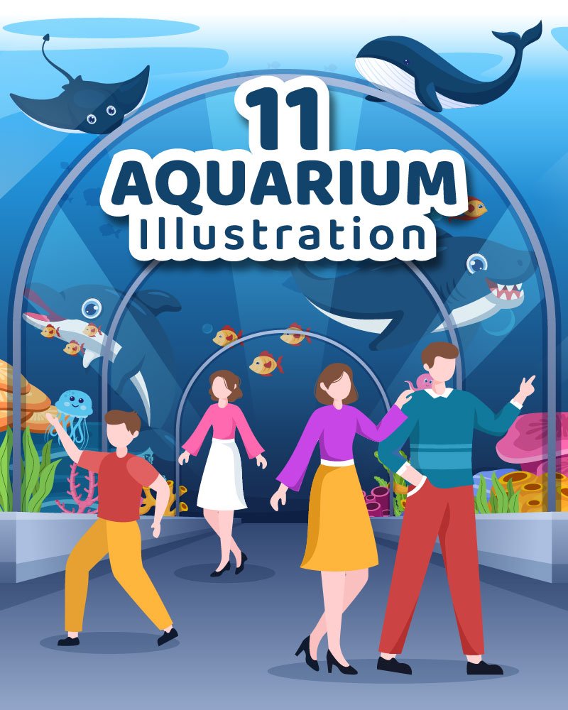Kit Graphique #277626 Aquarium Fish Divers Modles Web - Logo template Preview
