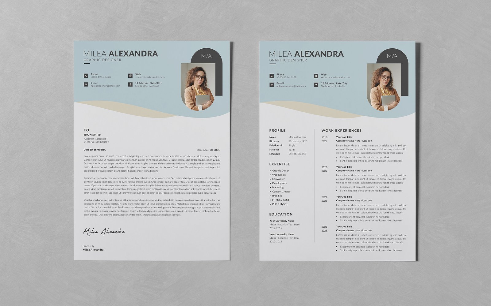 Kit Graphique #277645 Resume Business Divers Modles Web - Logo template Preview