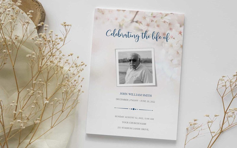 Celebration Of Life Funeral Template Template Social Media
