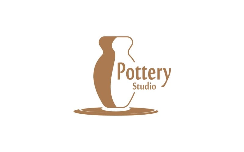 Pottery Studio Logo Vector Template Illustration 8 Logo Template