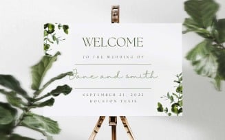 Welcome Wedding Card Template