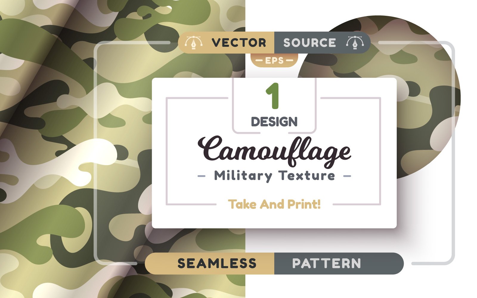 Template #277725 Seamless Camouflage Webdesign Template - Logo template Preview