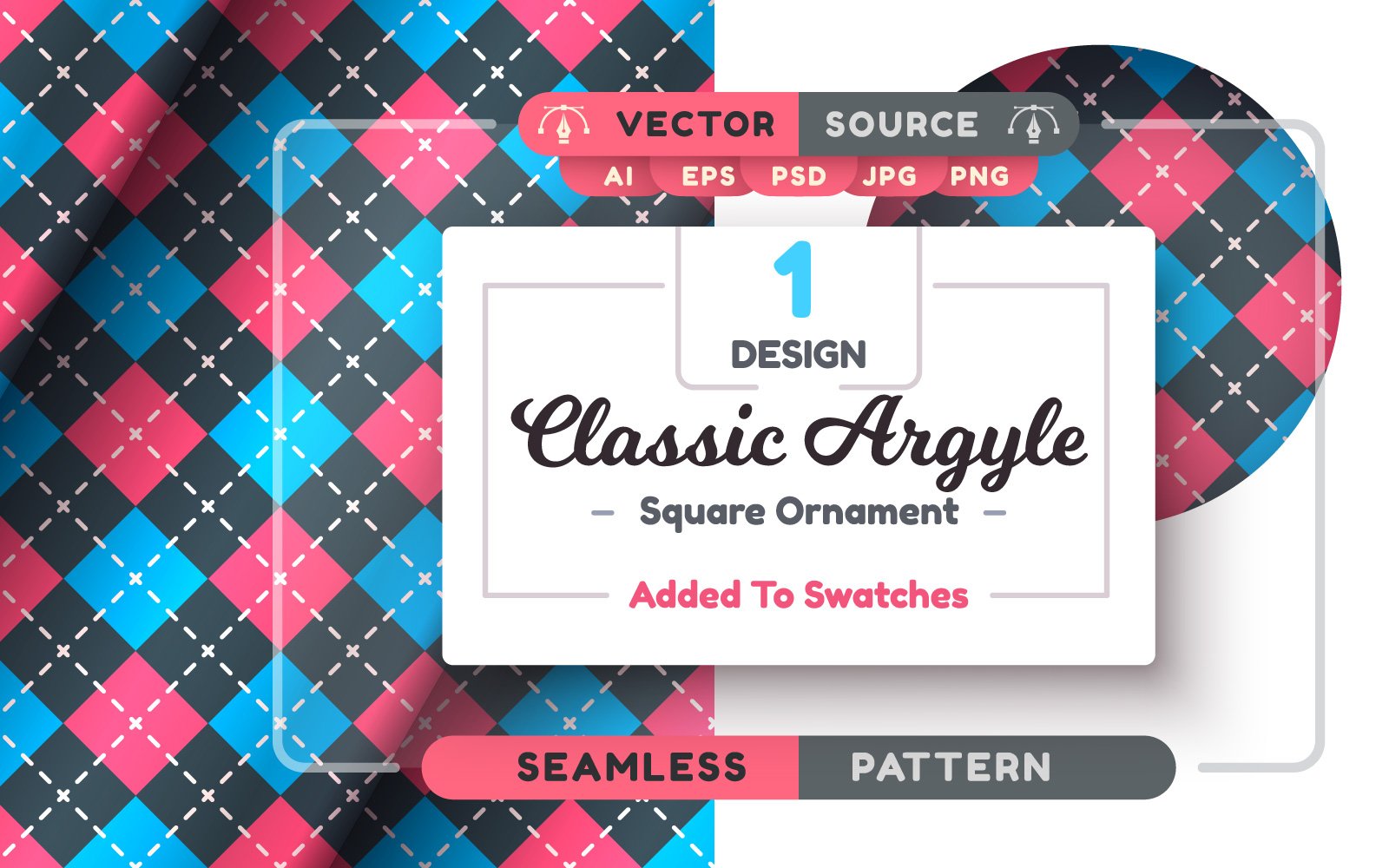 Kit Graphique #277738 Seamless Argyle Web Design - Logo template Preview