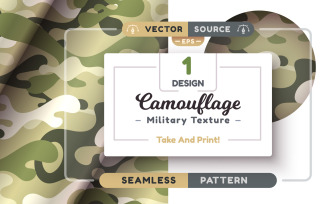 Camouflage Seamless Pattern | Element PNG 1