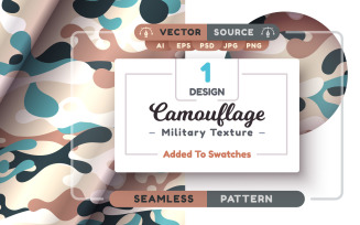 Camouflage Seamless Pattern | Element PNG 3
