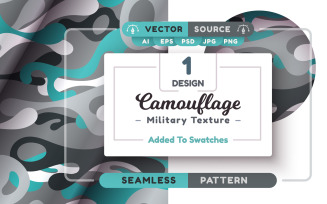Camouflage Seamless Pattern | Element PNG 9