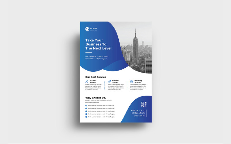 Clean Modern Corporate Flyer Template Corporate Identity