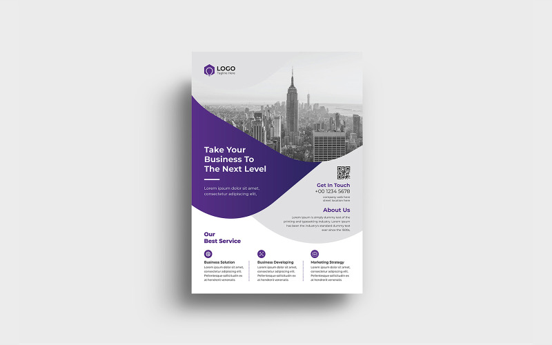 Corporate flyer poster template Corporate Identity