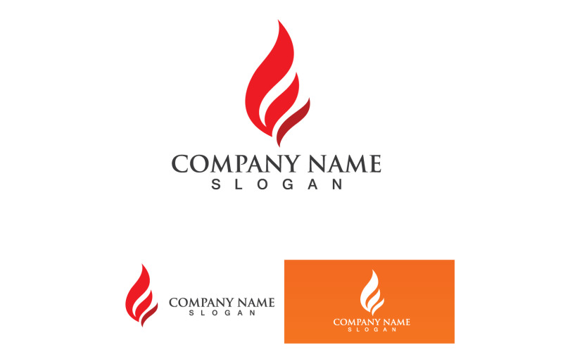 Fire Burn And Flame Logo Vector V1 Logo Template