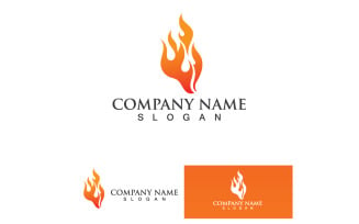 Fire Burn And Flame Logo Vector V8