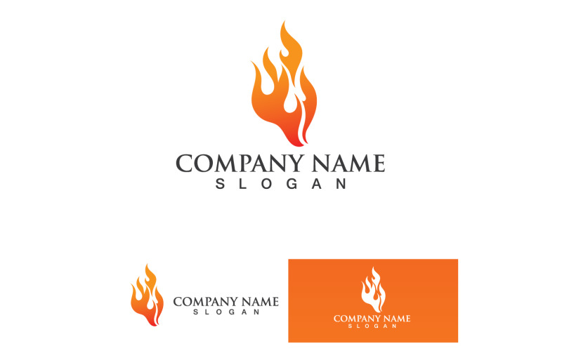 Fire Burn And Flame Logo Vector V8 Logo Template