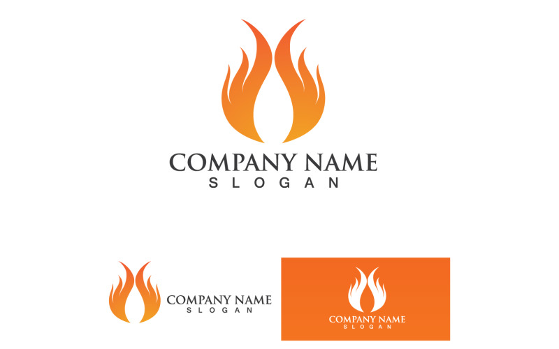 Fire Burn And Flame Logo Vector V9 Logo Template