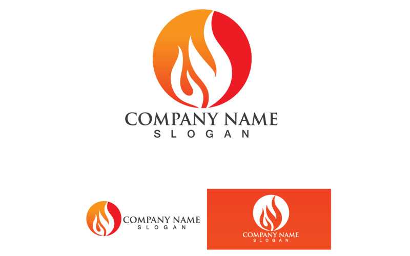 Fire Burn And Flame Logo Vector V46 Logo Template