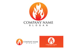 Fire Burn And Flame Logo Vector V49