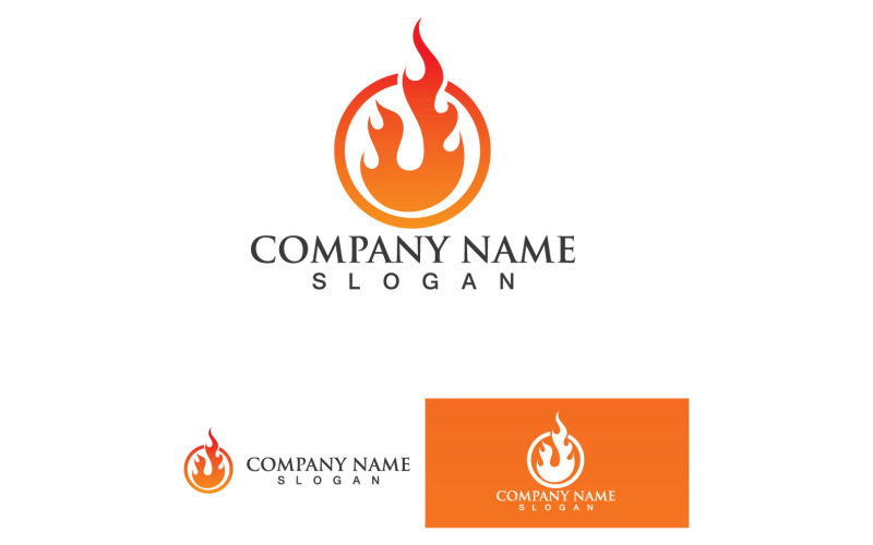 Fire Burn And Flame Logo Vector V56 Logo Template