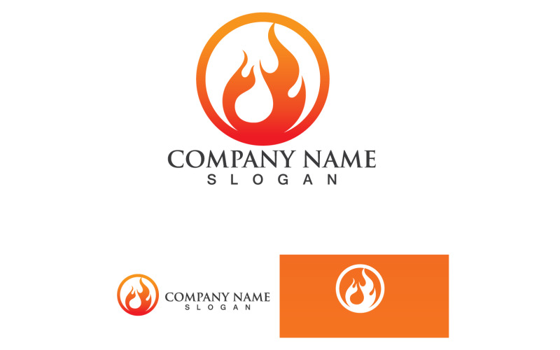 Fire Burn And Flame Logo Vector V58 Logo Template