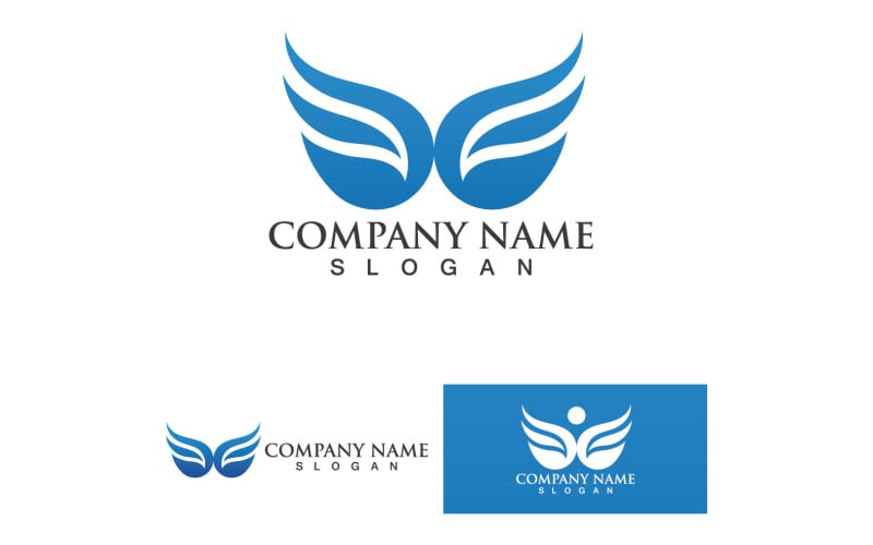 Wing Bird Business Logo Your Company Name V63 Logo Template
