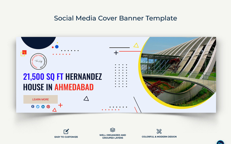 Architecture Facebook Cover Banner-08 Social Media