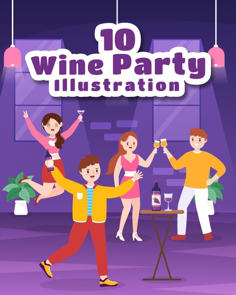 Kit Graphique #278383 Wine Party Divers Modles Web - Logo template Preview