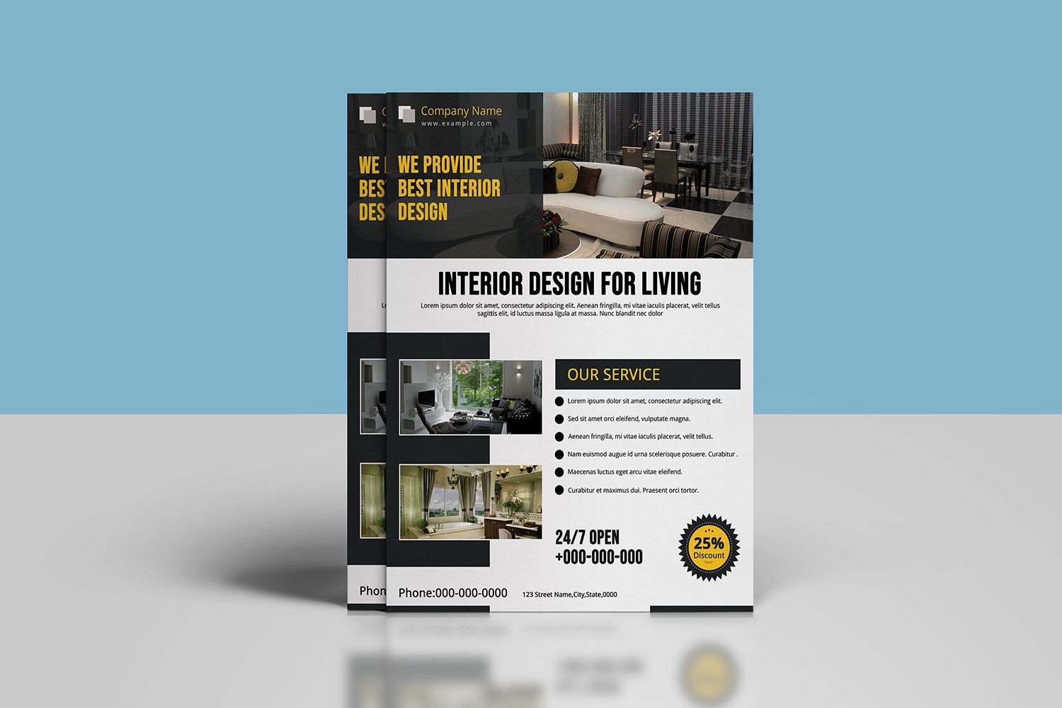 Template #278394 Flyer Interior Webdesign Template - Logo template Preview