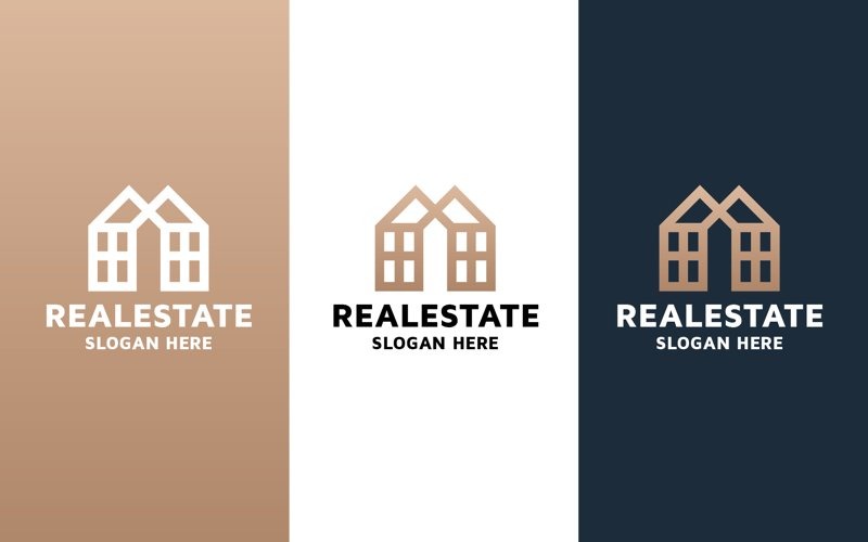 Luxury Property Real Estate Logo Logo Template