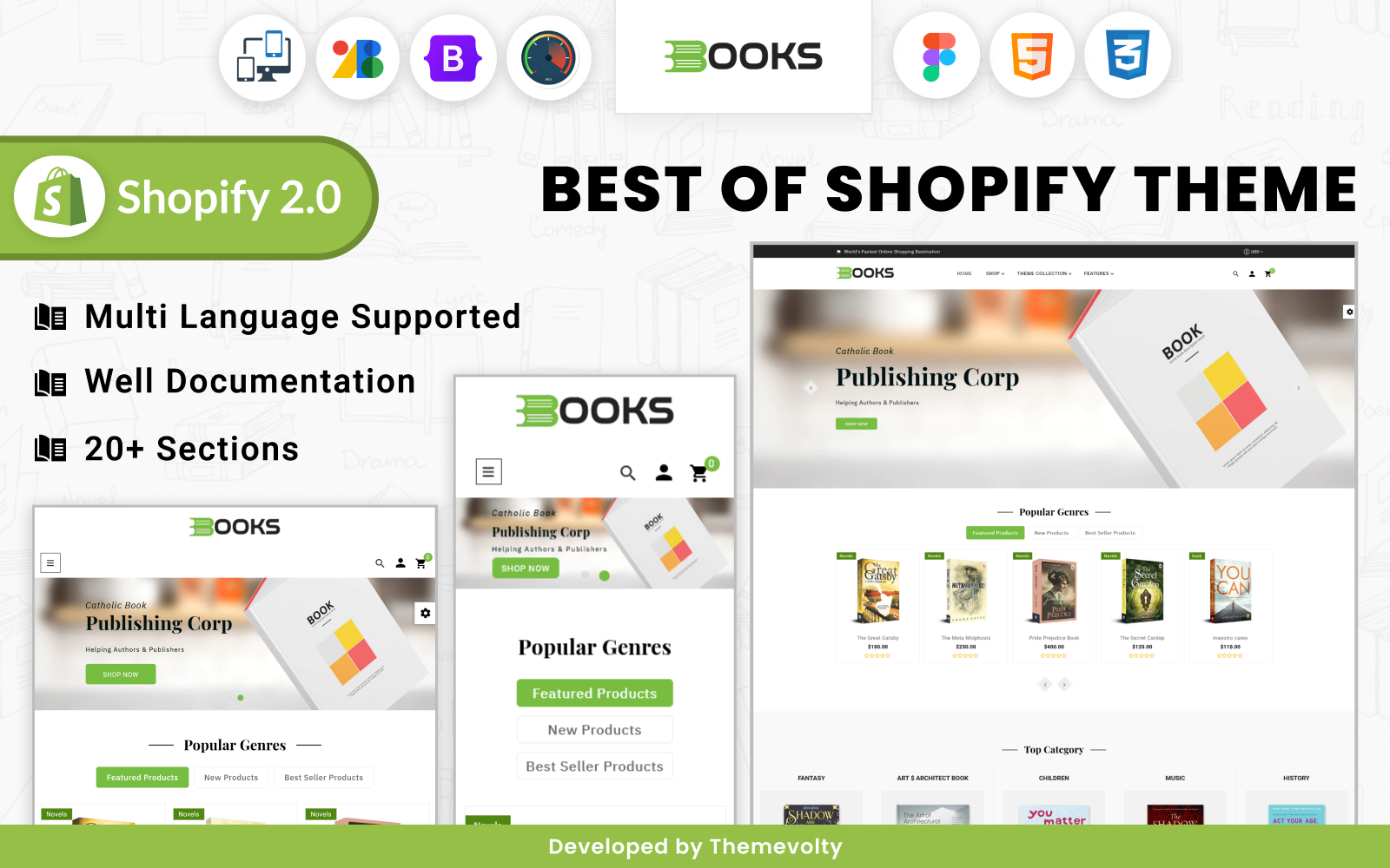 Books Comics–Book Store Premium Responsive Shopify 2.0 Theme