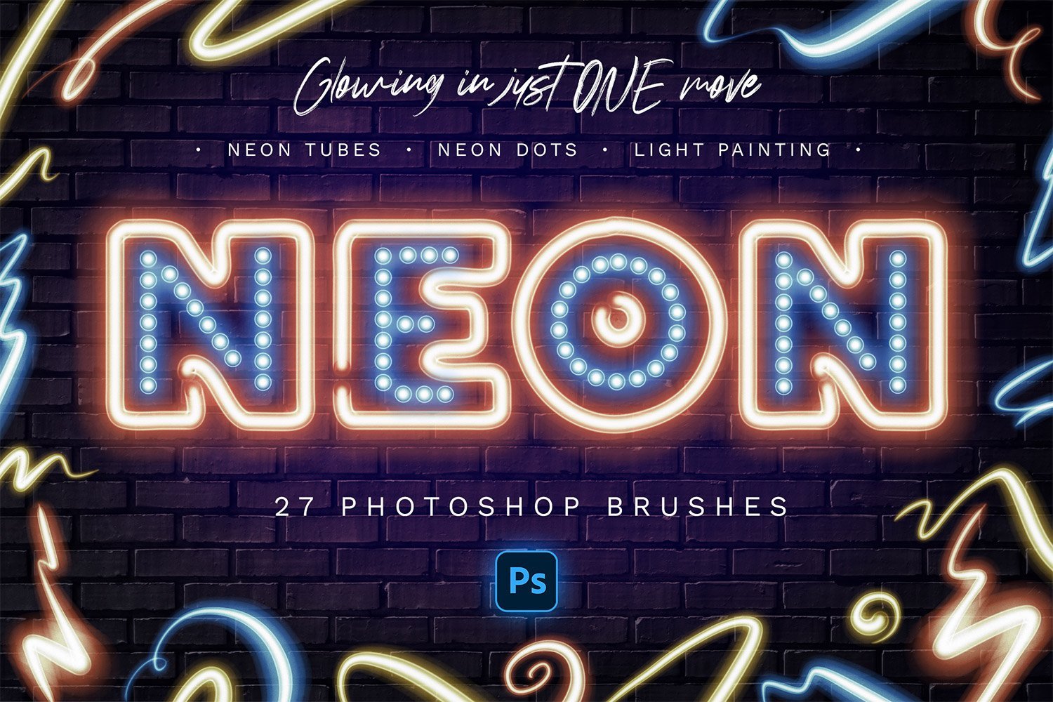 Kit Graphique #278470 Neon Brush Divers Modles Web - Logo template Preview