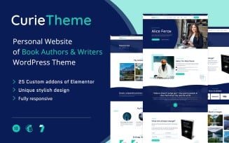 Curie – WordPress Theme For Authors And Writers