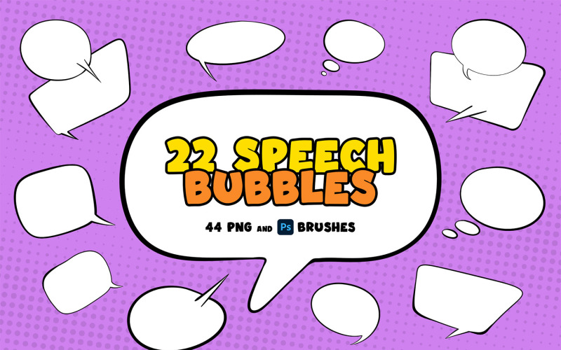 Hand Drawn Speech Bubbles Illustration