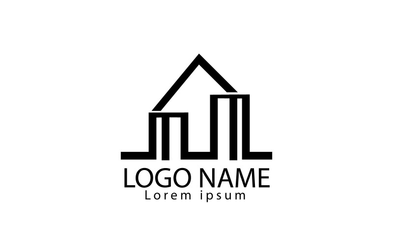 Minimalist Home Logo Design Logo Template