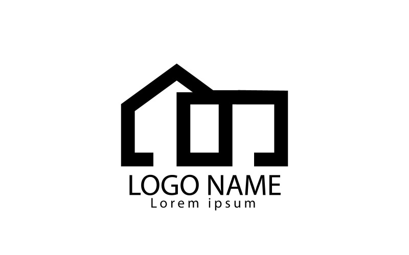 Professional And Minimalist Home Logo Logo Template