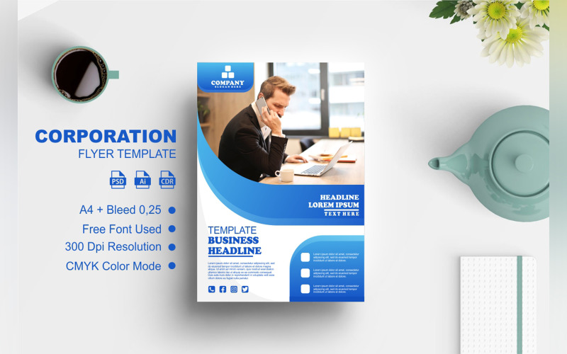 Business Flyer Template 13 Corporate Identity