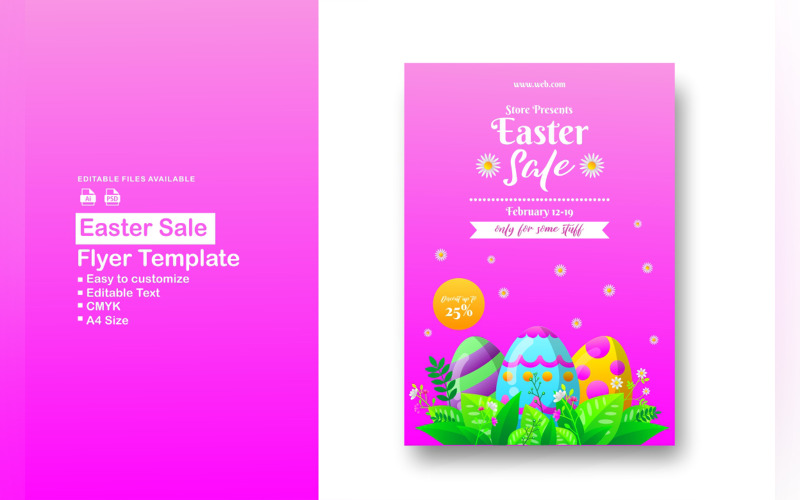 Easter Sale Flyer Template Corporate Identity