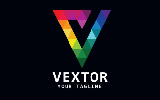 The Vextor - Letter V Logo