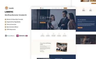 Lawstic – Lawyer Services Ready to Use WordPress Elementor Template Kit