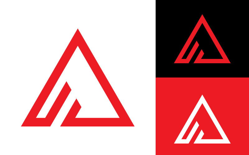 A Letter Logo Design in a Modern Minimalist Style" by Warten Weg Logo Template