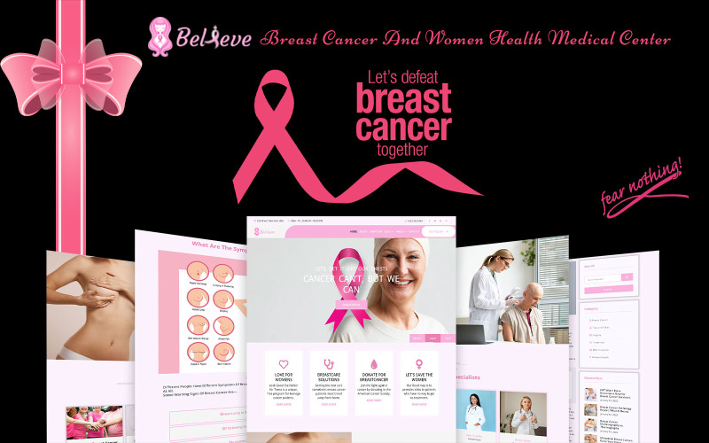 Believe - Breast Cancer And Women Health Medical Center Website Template