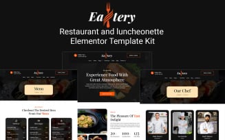 Eattery - Restaurant and luncheonette Elementor Template Kit