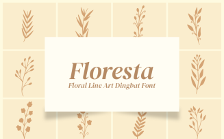 Floresta - Botanical Dingbat Font