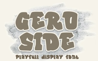 Geroside - Graffiti Display Font