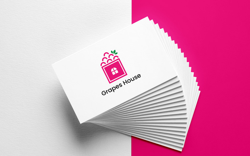 Grapes House Logo Design Template Logo Template